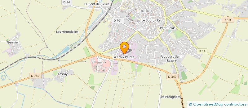 localisation de l'entreprise MONSIEUR JEAN POISSON  LOUDUN