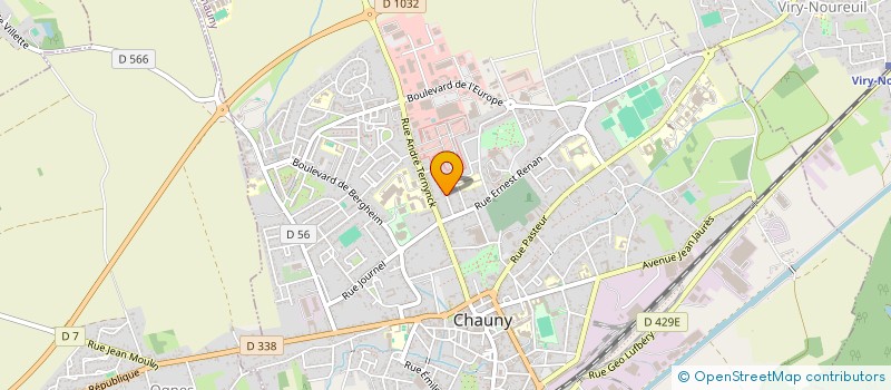 localisation de l'entreprise MONSIEUR JEAN POITE à CHAUNY