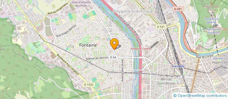 localisation de l'entreprise MONSIEUR JEAN POIZAT  FONTAINE