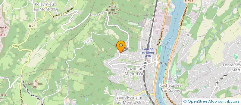 localisation de l'entreprise MONSIEUR JEAN POIZEAU  COUZON AU MONT D'OR