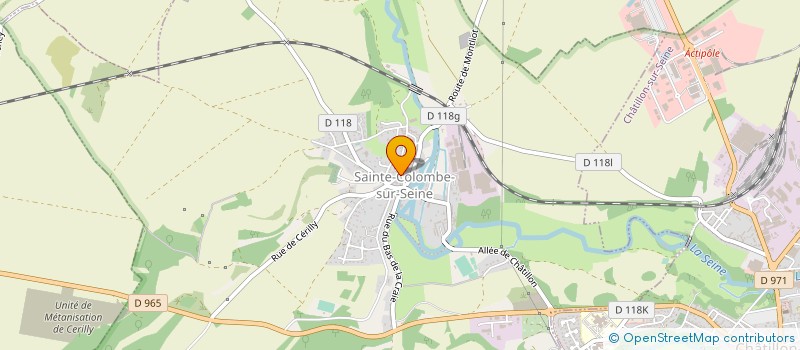 localisation de l'entreprise MONSIEUR JEAN-POL THIEBLEMONT  SAINTE-COLOMBE-SUR-SEINE