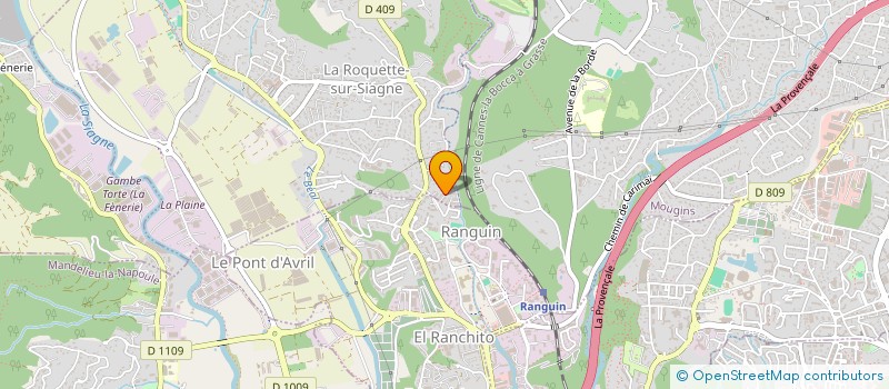 localisation de l'entreprise MONSIEUR JEAN POLARD à LA ROQUETTE-SUR-SIAGNE