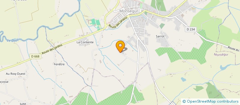 localisation de l'entreprise MONSIEUR JEAN POLESELLO  MONSEGUR