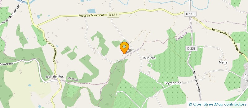 localisation de l'entreprise MONSIEUR JEAN POLETTO  MONTASTRUC