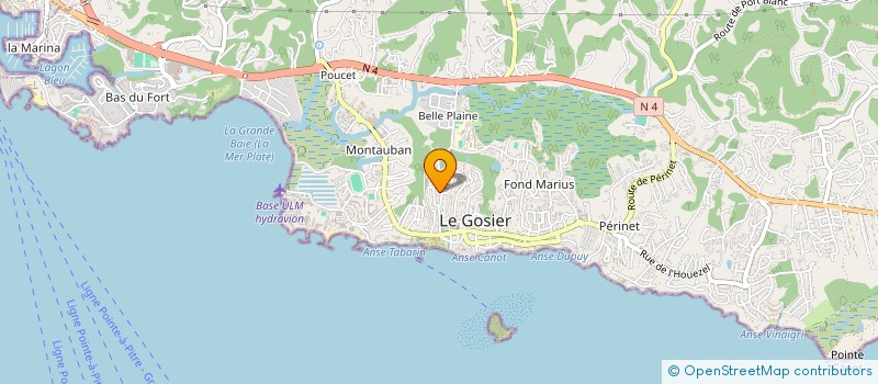 localisation de l'entreprise MONSIEUR JEAN POLI  LE GOSIER