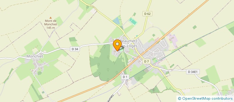 localisation de l'entreprise MONSIEUR JEAN POLLART  BEAUMETZ-LES-LOGES