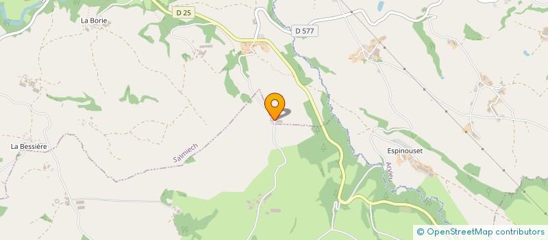 localisation de l'entreprise MONSIEUR JEAN POMAREDE  AURIAC-LAGAST