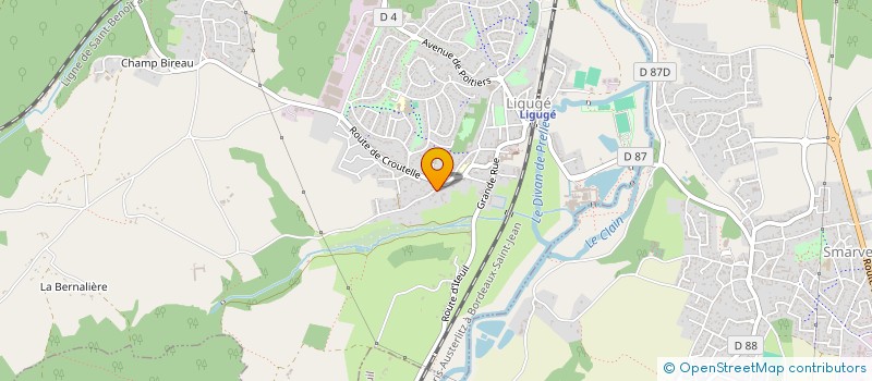 localisation de l'entreprise MONSIEUR JEAN POMAREL  LIGUGE