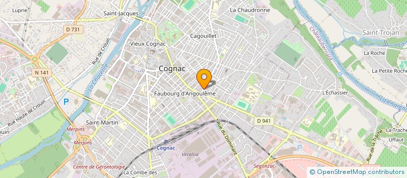 localisation de l'entreprise MONSIEUR JEAN PON à COGNAC