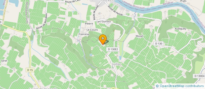 localisation de l'entreprise MONSIEUR JEAN PONCET à JUILLAC