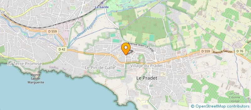 localisation de l'entreprise MONSIEUR JEAN PONCET à LE PRADET