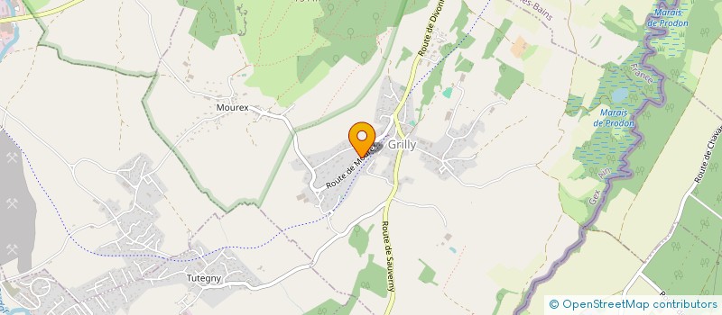 localisation de l'entreprise MONSIEUR JEAN PONCET  GRILLY