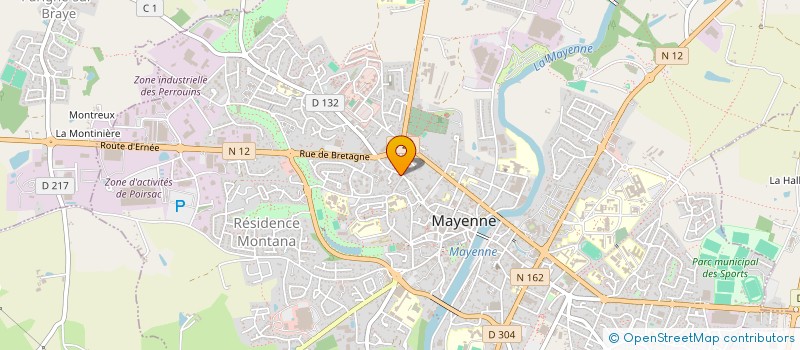 localisation de l'entreprise MONSIEUR JEAN PONCHON à MAYENNE