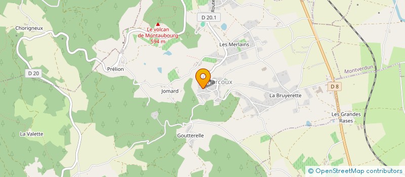 localisation de l'entreprise MONSIEUR JEAN PONCHON  MARCOUX