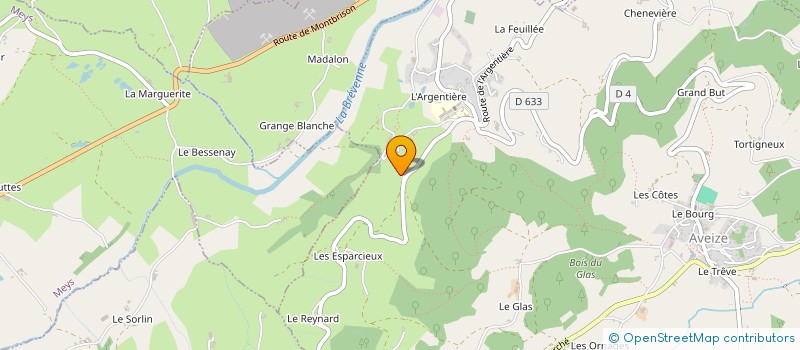 localisation de l'entreprise MONSIEUR JEAN PONCHON  HAUTE-RIVOIRE