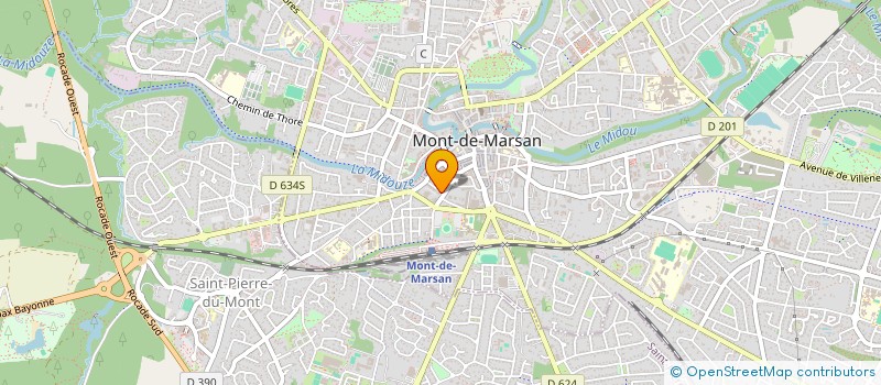 localisation de l'entreprise MONSIEUR JEAN PONGE  MONT-DE-MARSAN