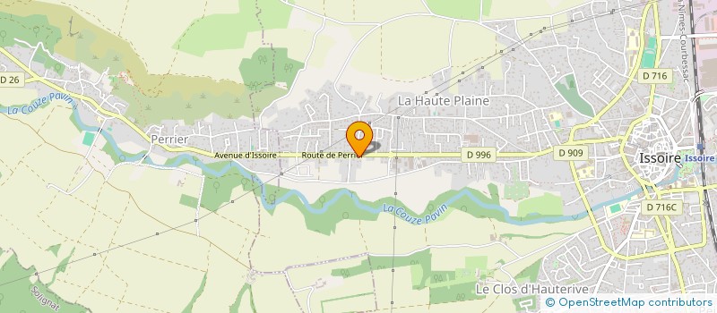 localisation de l'entreprise MONSIEUR JEAN PONS à ISSOIRE