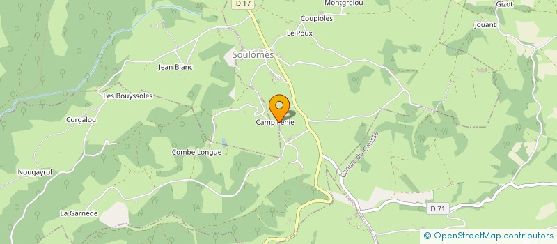 localisation de l'entreprise MONSIEUR JEAN PONS  SOULOMES