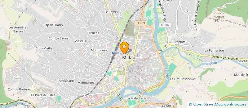 localisation de l'entreprise MONSIEUR JEAN PONS  MILLAU