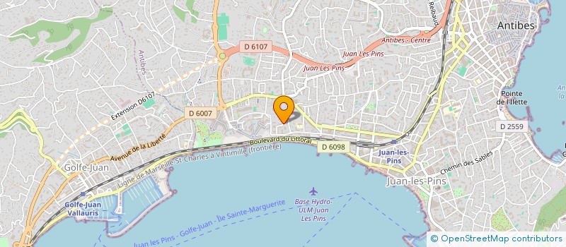 localisation de l'entreprise MONSIEUR JEAN PONTON à ANTIBES