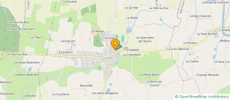 localisation de l'entreprise MONSIEUR JEAN PONTRUCHER à GUIPEL