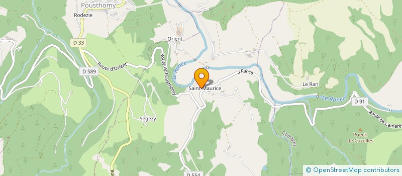 localisation de l'entreprise MONSIEUR JEAN POPOFF  LAVAL-ROQUECEZIERE