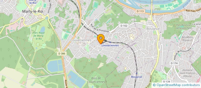 localisation de l'entreprise MONSIEUR JEAN PORRO  LOUVECIENNES