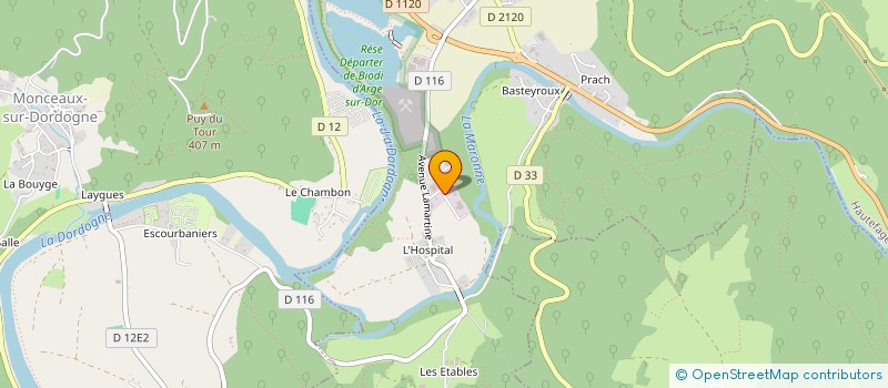 localisation de l'entreprise MONSIEUR JEAN PORTES  ARGENTAT-SUR-DORDOGNE