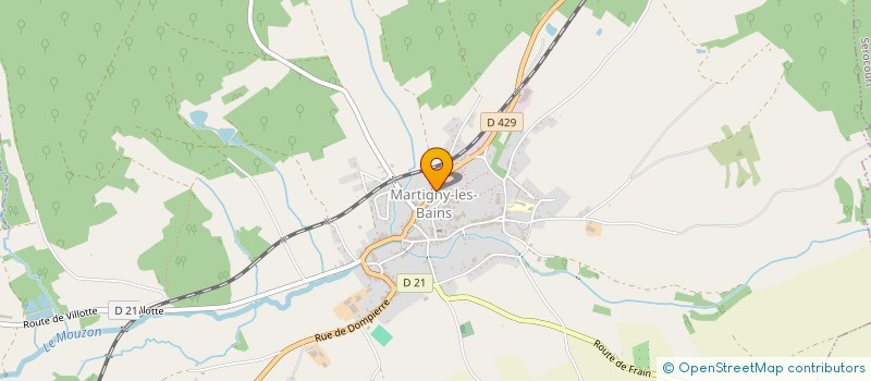 localisation de l'entreprise MONSIEUR JEAN PORTNER à MARTIGNY-LES-BAINS