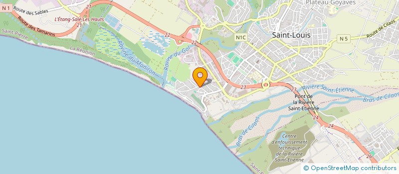 localisation de l'entreprise MONSIEUR JEAN PORTO  SAINT-LOUIS