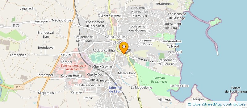 localisation de l'entreprise MONSIEUR JEAN PORTRON  SAINT-POL-DE-LEON