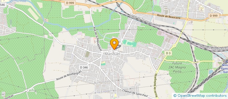 localisation de l'entreprise MONSIEUR JEAN POTAVIN  MANDUEL