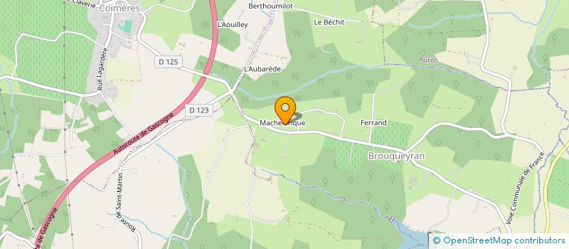 localisation de l'entreprise MONSIEUR JEAN POTET  BROUQUEYRAN