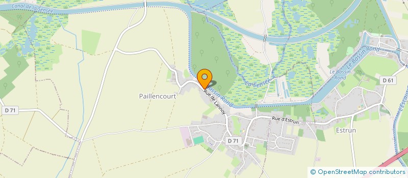 localisation de l'entreprise MONSIEUR JEAN POTTIER  PAILLENCOURT