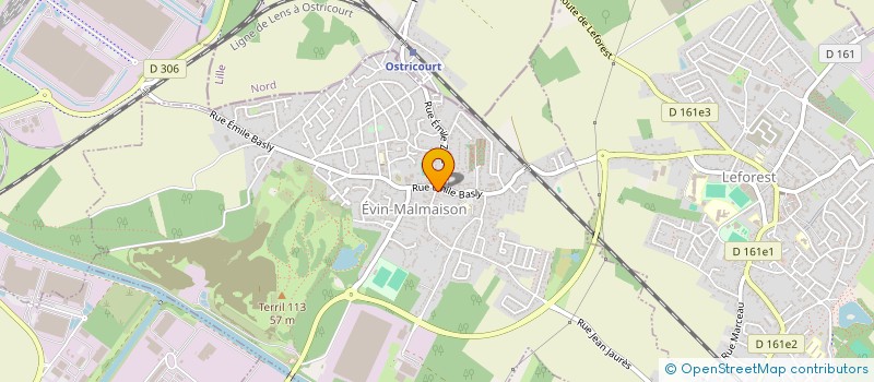 localisation de l'entreprise MONSIEUR JEAN POTTIEZ  EVIN-MALMAISON