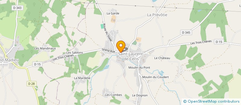 localisation de l'entreprise MONSIEUR JEAN POUGEARD à SAINT-LAURENT-DE-CERIS