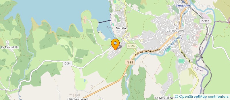 localisation de l'entreprise MONSIEUR JEAN POUGET  LANGOGNE