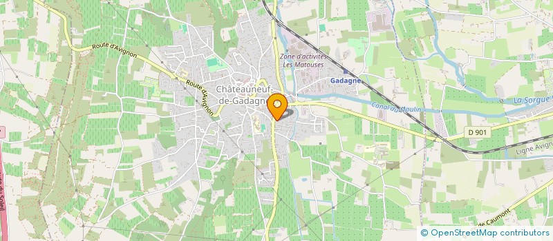 localisation de l'entreprise MONSIEUR JEAN POUJOL  CHATEAUNEUF-DE-GADAGNE