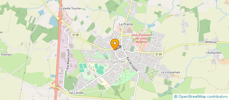 localisation de l'entreprise MONSIEUR JEAN POULAIN  GUICHEN