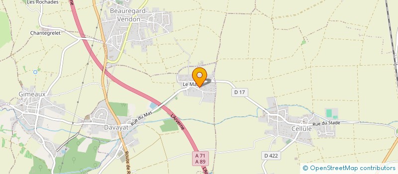 localisation de l'entreprise MONSIEUR JEAN POULET  DAVAYAT