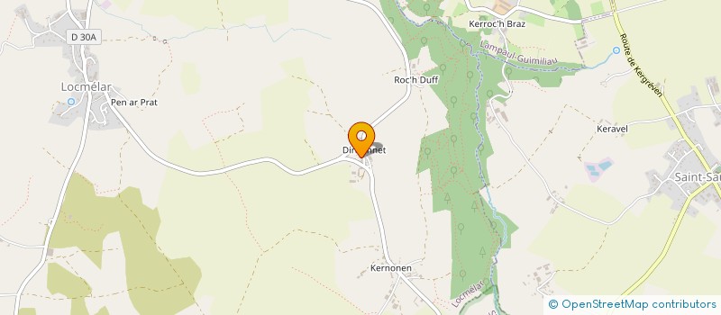 localisation de l'entreprise MONSIEUR JEAN POULIQUEN  LOCMELAR