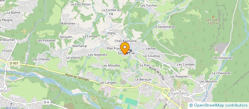 localisation de l'entreprise MONSIEUR JEAN POULIQUEN à SAMOENS