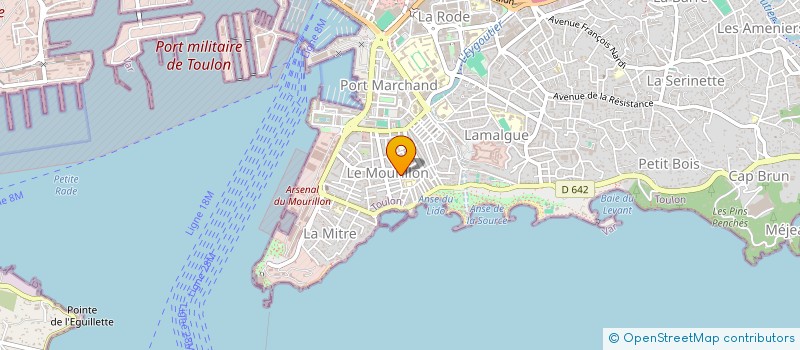 localisation de l'entreprise MONSIEUR JEAN POULLARD  TOULON