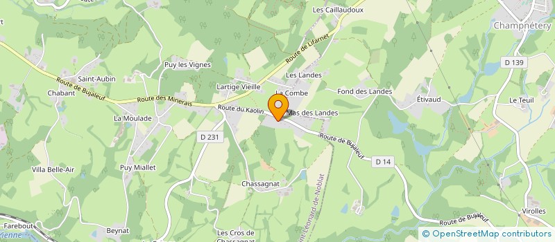localisation de l'entreprise MONSIEUR JEAN POUMEL à SAINT-LEONARD-DE-NOBLAT