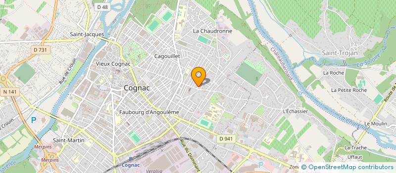 localisation de l'entreprise MONSIEUR JEAN POUMEROULY à COGNAC