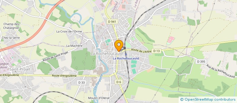 localisation de l'entreprise MONSIEUR JEAN POUPARD  LA ROCHEFOUCAULD-EN-ANGOUMOIS