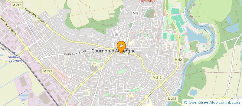 localisation de l'entreprise MONSIEUR JEAN POUPART à COURNON-D'AUVERGNE