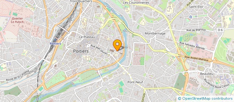 localisation de l'entreprise MONSIEUR JEAN POUPET à POITIERS