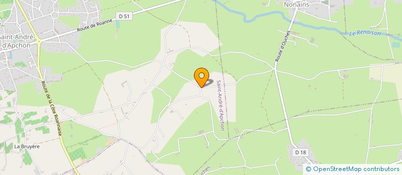 localisation de l'entreprise MONSIEUR JEAN POURCEAU  SAINT-ANDRE-D'APCHON