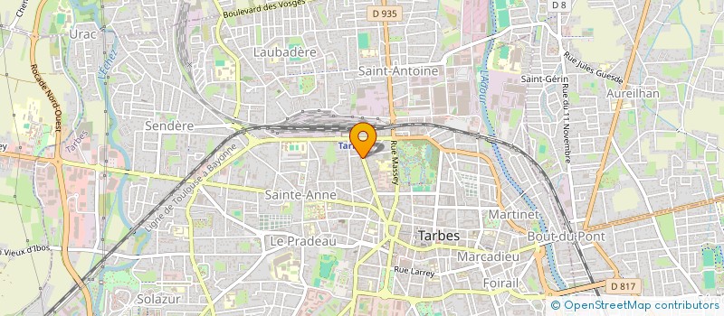 localisation de l'entreprise MONSIEUR JEAN POURTALET à TARBES